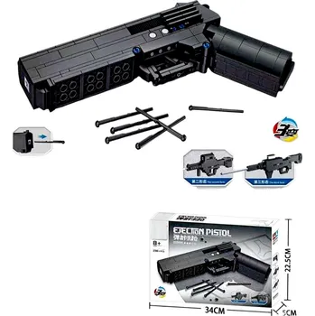 ostatní stavebnice STAVEBNICE PISTOL 3V1 PISTOLE S FUNKCÍ STŘELBY 238 DÍLKŮ