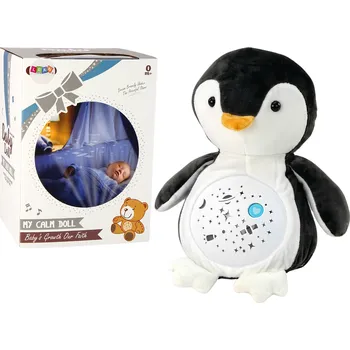 plyšák Mamido Plyšový Medvídek Uspávač Světla Zvuky Noční a Denní Režim Tučňák