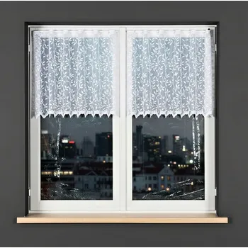 Záclona My Best Home Dekorační metrážová vitrážová záclona GITA bílá výška 70 cm různé rozměry Rozměr: 160 cm