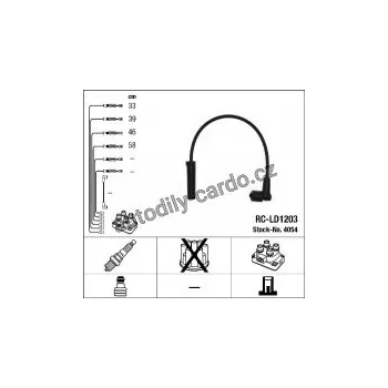 Zapalovací kabel Sada kabelů pro zapalování NGK RC-LD1203 - LADA