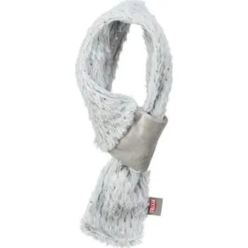 Obleček pro psa Trixie Vánoční hebká šála pro psa plyš Šedá Délka: 90cm