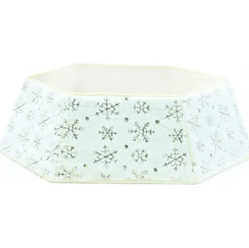 Vánoce ACA kryt na stojan vánočního stromku 76,2x61x24cm bílá