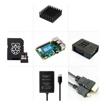 Vývojová deska Raspberry Sada Zonepi Pi 4B/2GB, (SDHC karta 32GB + adaptér, Pi4 Model B, krabička, chladič, HDMI kabel, napájecí zdroj)
