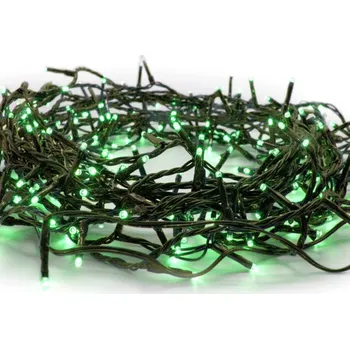 Venkovní osvětlení ACA Lighting 180 LED řetěz po 5cm zelená 220-240V + 8 programů IP44 9+3m zelený kabel X08180512