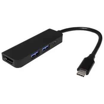 Datové redukce Multiport adaptér USB C(M) - HDMI 4K@30Hz, 2x USB3.0, 1 x USB C (PD)