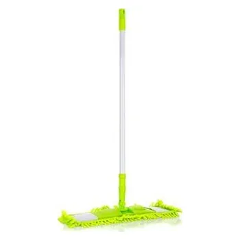 mop BRILANZ Mop plochý žinylkový s teleskopickou tyčí 120 cm, zelený