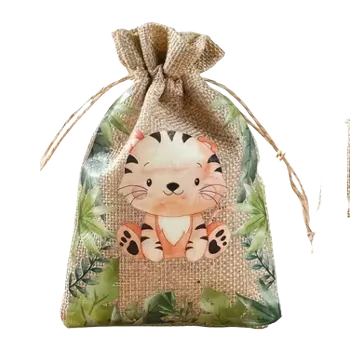 Dárková taška Stahovací sáček - tygr (9,5 x 15,0 cm)