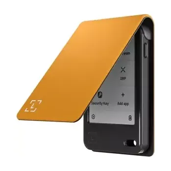 Pouzdro na mobilní telefon Ledger Nano Gen 5 Magnet Folio ochranný kryt bitcoin orange (LEDGERNANO-5-MFBO)