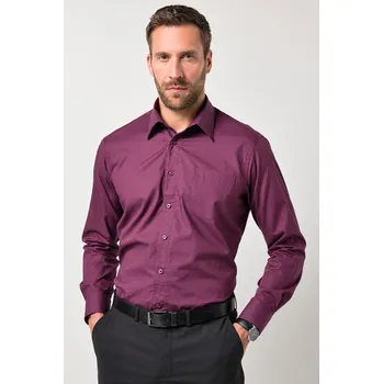 Pánská košile JP1880, Plus size Košile, kolekce Business, variabilní límeček, do 8XL, Comfort střih pro plnoštíhlé nadměrná velikost, 703633540-1455, nachový, 6XL, Plus size oblečení, Oblečení pro vysoké muže, Nadměrné velikosti, Oblečení pro plnoštíhlé.