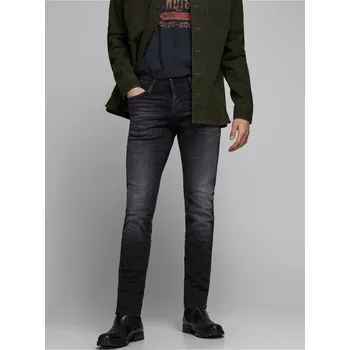 Pánské džíny Černé slim fit džíny Jack &amp; Jones Glenn - Pánské Jack &amp; Jones černá | šedá 1329648