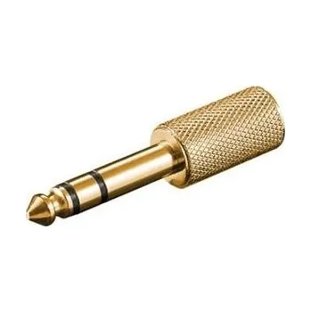 Redukce Redukce jack 6,3M - 3,5F stereo zlacená