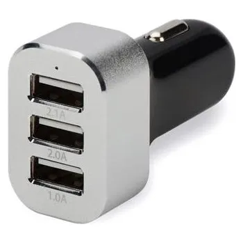 Napájecí 12-18V autoadaptér na 3x USB, 5.1A, černý ppadapter-116