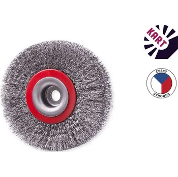 Brusný kartáč KART Kotoučový kartáč ø 60 mm osazený ocel. drátem ø 0,25 mm