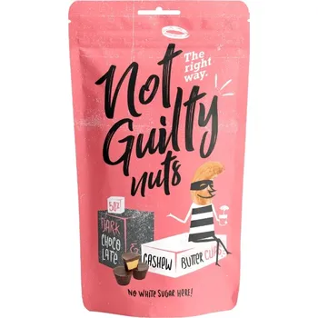 Čokoláda Not Guilty Pralinky hořké čokolády s kešu náplní