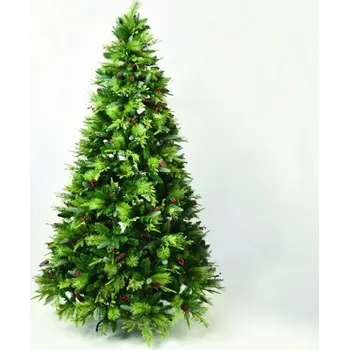 Vánoční stromek ACA Lighting MONT-BLANC vánoční strom s šiškami PE/PVC 240cm X162404