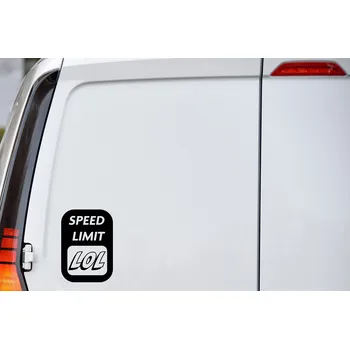 Samolepící dekorace Lepy.cz Samolepka na auto Speed limit Velikost (šířka x výška): 10x14cm, Barevná varianta: Krémová