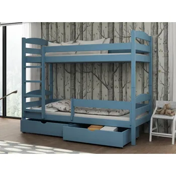 Dětská postel Patrová postel Kajtek Barva dřeva: Modrá, Rozměry: 80x180