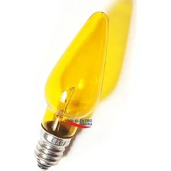 Žárovka Žárovka pro řetěz FELICIA 14V/0,1A E-10 žlutá vánoční svíčka 1ks