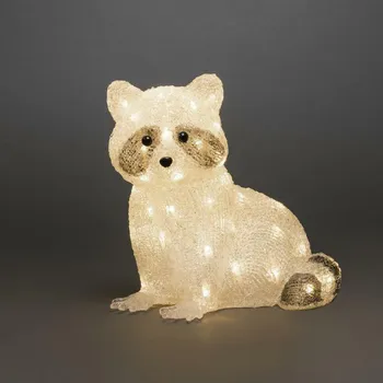 Dekorativní svítidlo Mýval sedící 6282-103, 48 LED teplá bílá, výška 27 cm