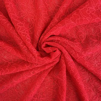 Krajka DANCING s elastanem - Červená