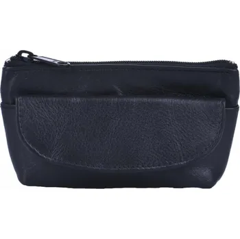 Kožená klíčenka 619-0369 černá