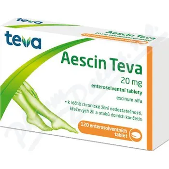 Lék na srdce, cévy a krev Aescin Teva 20mg tbl.ent.120