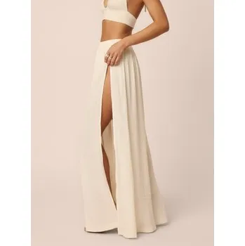 Dámská sukně Hottie Hot Maxi sukně resort boho SUNA Écru S