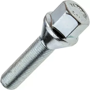 Šroubek na kolo Kolový šroub M12x1,25x34mm, dosedací plocha kužel, klíč 17, pozink (Šroub na kola)