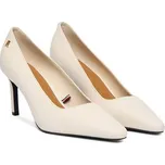 Tommy Hilfiger Lodičky Th Logo Lth Pump Slanted Hl FW0FW09008 Écru 37