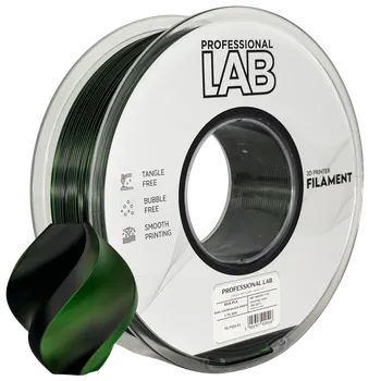 Filament Professional Lab Prof. Lab SILK PLA DUAL COLOR 1 kg ČERNÁ - ZELENÁ (BLACK - GREEN)