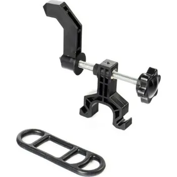 Cyklo nářadí Mini stojan na centrování kol Rrskit 80 g Přenosný nástroj na seřízení ráfků kola MTB Pomůcka pro opravu kol s gumovým páskem černá