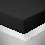 Jersey prostěradlo s elastanem 90x200 / 25cm - černé