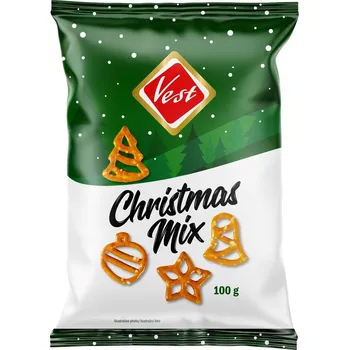 Vánoční dekorace VEST Vánoční mix solených preclíků