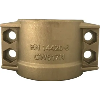 Držák na zahradní hadici 114/119 CLAMPS DIN 2817 MS - na hadice 100 x 8 mm, vnější rozměr 114-119 mm, EN 14420-3