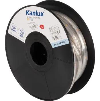 LED osvětlení KAN GIVRO LED 5M-CW STUDENÁ BÍLÁ SVĚTELNÝ HAD 5M 10W/120LM/M 39192