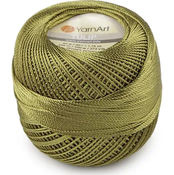 Příze Příze háčkovací Tulip 50 g, barva 17 (469) zelená khaki
