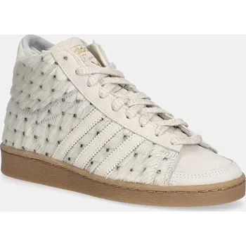 Dámské tenisky Kožené tenisky adidas Originals Jabbar Hi W dámské, béžová barva, JS0799, 39 1/3, 80X