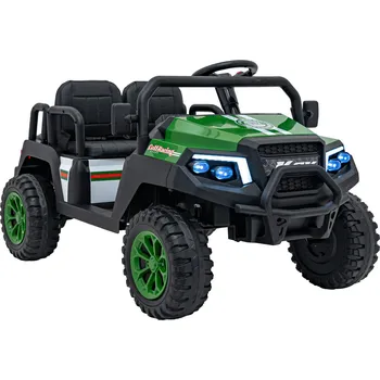 Dětské vozidlo KidVolt PREMIUM Dětská buggy Champion | 4 místa | 400W | zelená 4 místa | EVA kola | doba jízdy 100 min | nosnost 120kg | dálkový ovladač