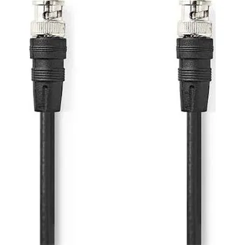 Nedis CVGL01000BK10 - Video kabel BNC | BNC Zástrčka - BNC Zástrčka | 1 m | Černá CVGL01000BK10