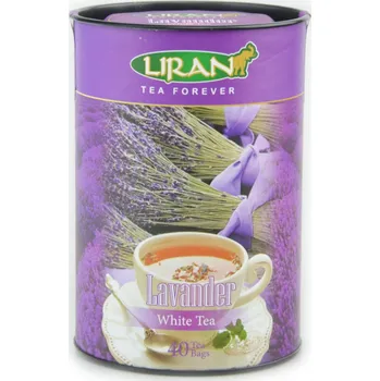 Čaj Čaj bílý s přírodní levandulí porcovaný - Liran 40 x 1,5g