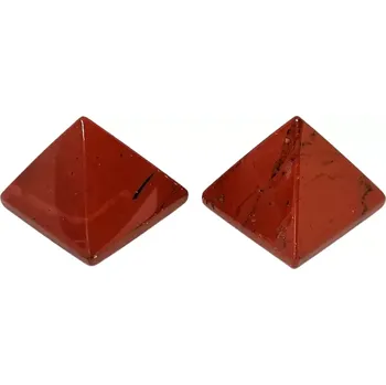 Pyramida z červeného jaspisu – energetický kámen pro harmonii a ochranu, cca 3,5 cm