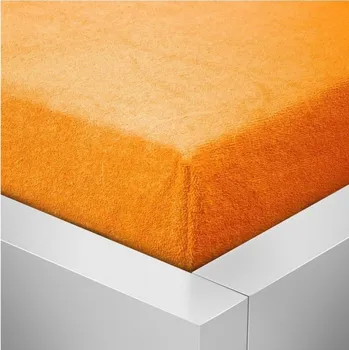 Prostěradlo Froté prostěradlo 180x200 / 25cm - oranžové