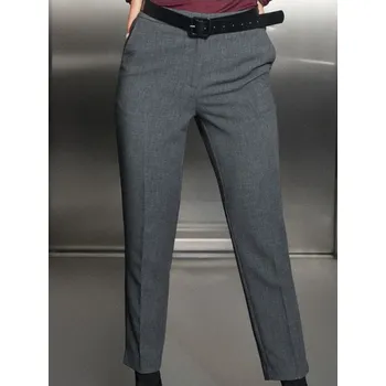 Dámské kalhoty Sinsay - Elegantní kalhoty s puky - šedá - 729FJ-90M - 729FJ-90M-XL