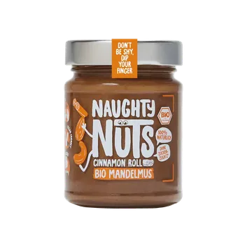Naughty Nuts Bio Mandlové máslo Cinnamon roll 250 g