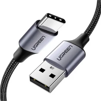 Mobilní telefon UGREEN USB kabel USB-C ® zástrčka, USB-A zástrčka 1 m černá 60126