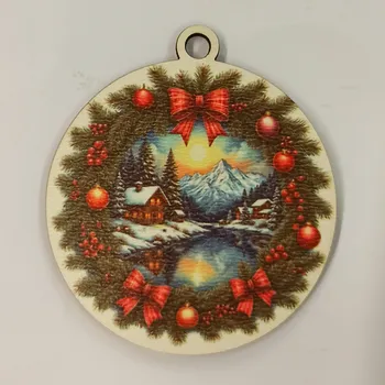 Vánoční dekorace Vánoční výřez baňka - vánoční obrázek č.1