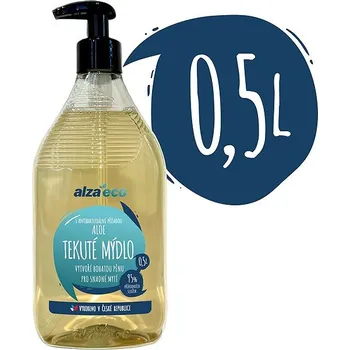 Péče o ruce AlzaEco Tekuté mýdlo Aloe Antibakteriální 500 ml