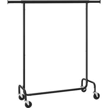 Věšák Songmics Fabio Pojízdný stojan na oblečení černý
