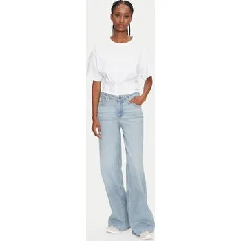 Dámská móda Guess Jeans Jeansy W4BA0Y D5CCA Modrá Wide Leg 29_30