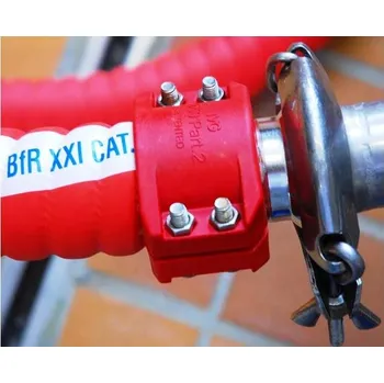 Držák na zahradní hadici IVG COLBACHINI CLAMPS EASY SHELL RED PVC - čel. spona na hadice FLEX dn 32 mm